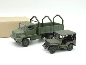 Solido Military SB 1/50 - Lot: Berliet GBC KT 6X6 + Jeep Willys - Picture 1 of 1