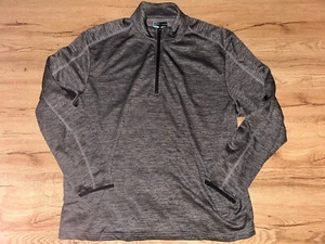 PGA TOUR MENS 1/4 ZIP GOLF PULLOVER FLEECE SIZE MEDIUM NWT GRAY - Picture 1 of 4