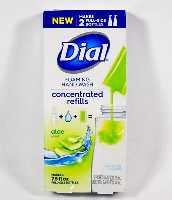 1 Dial Foaming Hand Wash Concentrated Refills ALOE scent- makes full bottles - Image 1 of 3