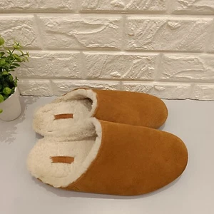 Zapatillas para hombre Fitflop Shove piel de oveja forradas gamuza tostada mula talla 8 UK 42 EU - Imagen 1 de 10