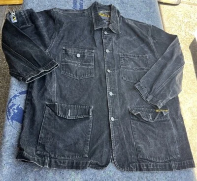 Chaqueta Denim Boss De Colección Hombres XL Tareas Barm Urban Expedition Hip Hop Cyber Suelta Foto 1 de 4