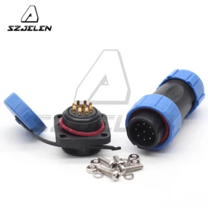 SP21 9Pin Waterproof Connector Male and Female IP67,Aviation Wire Connector 9PIN - Picture 1 of 7