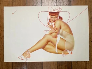 1950s Pinup Girl Poster The Petty Girl --Red Head on Phone - Picture 1 of 3