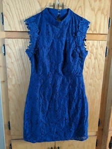 Cocktailkleid Royalblau Spitze Neu ohne Etikett - Bild 1 von 4