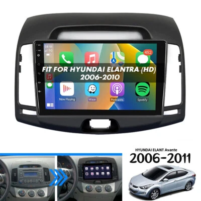 Kit de tablero de moldura de marco de panel de fascia para radio estéreo de automóvil Hyundai Elantra 2006-2010 Foto 1 de 4