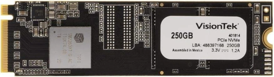 VisionTek PRO XMN 250 GB Solid State Drive - M.2 Internal - PCI Express NVMe (PC - Image 1 of 2