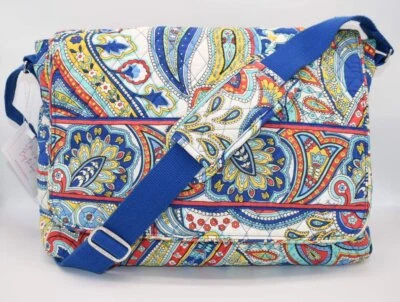 Vera Bradley Messenger/Commuter Bag in "Marina Paisley" Pattern - Image 1 of 4
