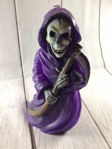 Reaper Skeleton Purple 7” Candle NEW No Tags - Picture 1 of 10