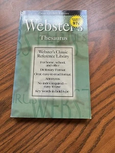 Websters 2 in 1 Dictionary and Thesaurus - Paperback - Imagen 1 de 2