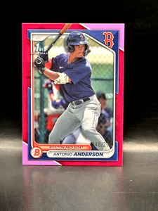 2024 Bowman Antonio Anderson Fuchsia Paper 1st Prospect 48/299 Red Sox #BP-20 - Picture 1 of 2