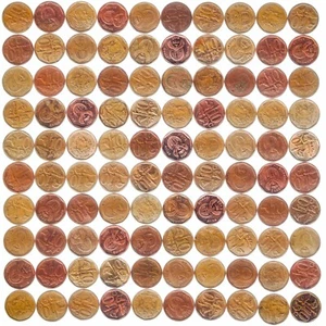 GROSSHANDEL MÜNZLOSE NACH STÜCKUNG. LÄNDER DER WELT. 90G., 100 MÜNZEN ODER 1 PFUND - Bild 1 von 60