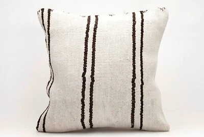 Almohada cuadrada de cáñamo, 20”x20”, cojín decorativo, almohada vintage Foto 1 de 4