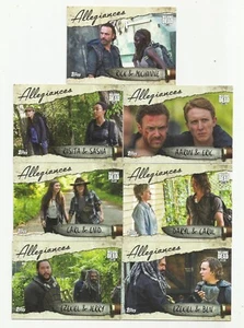 Walking Dead 2017: ""Temporada 7" juego completo de 7 tarjetas de inserciones de ""lealtades""!¡! - Imagen 1 de 1