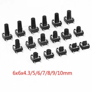 6x6mm 4 Pins SMD SMT Panel PCB Micro Momentary Tactile Tact Touch Button Switch - Picture 1 of 4