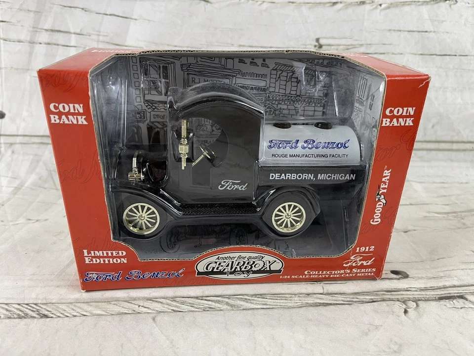 Gearbox Ford Benzol Oil Tanker 1912 Limited Edition Coin Bank NEW IN BOX - Image 1 of 4