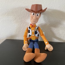 Disney Pixar Toy Story 15" Woody Doll With Hat Figure Thinkway Belt Button Push