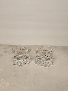Mikasa Sparkling Star Crystal Candle Holders Votive/Tea Light ~ Set of 2 GC2 - Bild 1 von 12