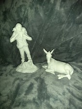 Boehm Porcelain Nativity The First Noel Sculptures The Shepard & Donkey
