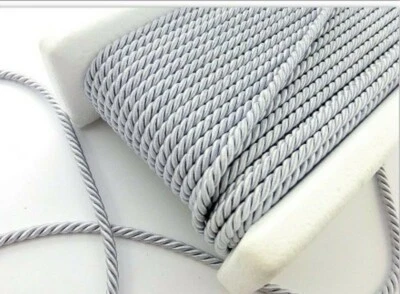  SILKY CORD TWISTED ROPE TRIM BRAID FURNISHING PIPING CUSHIONS UPHOLSTERY 5 MM - Image 1 of 4