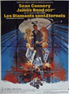 "LES DIAMANTS SONT ETERNELS" Affiche originale 1971 (Sean CONNERY) 120x160cm - Imagen 1 de 1