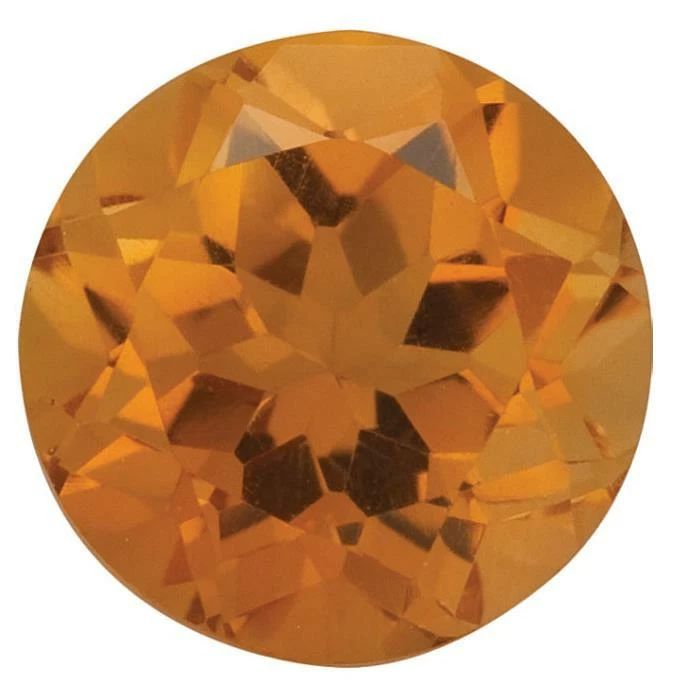 Natural Fine Orange Gold Citrine - Round - Brazil - AAA Grade - Image 1 of 1