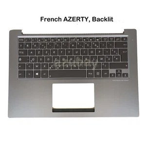 Cubierta de reposamanos para teclado para computadora portátil francesa para Asus VivoBook U38 U38DT U38N, retroiluminada - Imagen 1 de 4