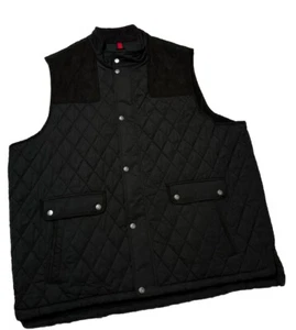Daniel Cremieux Ethan Quilted Vest Jacket Mens 3XLT Tall Black New - Picture 1 of 8