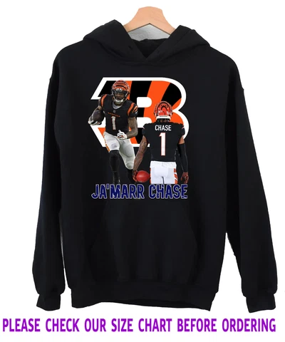Ja'marr Chase Cincinnati Bengals Jamarr Black Hoodie Christmas Gift For Dad Mom Cover