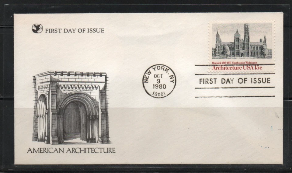 U.S.  1980 Architecture First Day cover FDC Scott# 1838 - Image 1 of 1