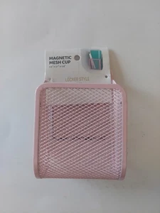 Pink Magnetic Mesh Cup Locker Style by Brands U-BRANDS NEW - Picture 1 of 5