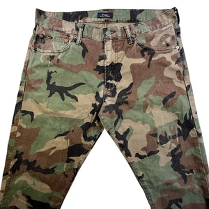 Pantalones Polo Ralph Lauren Camuflados Hombres 34x34 Militar Ejército Sullivan Delgados Utilitarios - Imagen 1 de 16