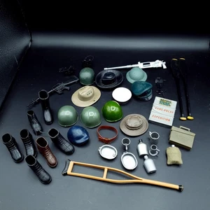 Vintage Palitoy Action Man Job Lot Hat Helmet Boots + Extras Spare Parts 60s 70s - Picture 1 of 20