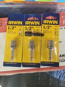 3 Irwin 1/2 x 2 1 Irwin 3/8 Adattatore Presa Impatto Resistente Acciaio 3567951C Nuovo - Foto 1 di 5