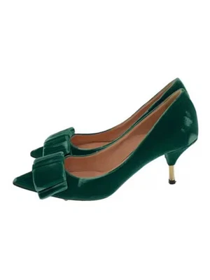 ROCHAS/Pumps/Size 37/GRN/Velvet/Ribbon - Image 1 of 4