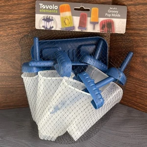 Tovolo Groovy Popsicle Molds (Set of 6) - Mess-Free Plastic Ice Pops - Picture 1 of 2