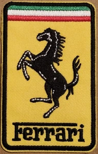 Ferrari ferro ricamato su toppa automobile automobile lusso auto sportiva  - Foto 1 di 1