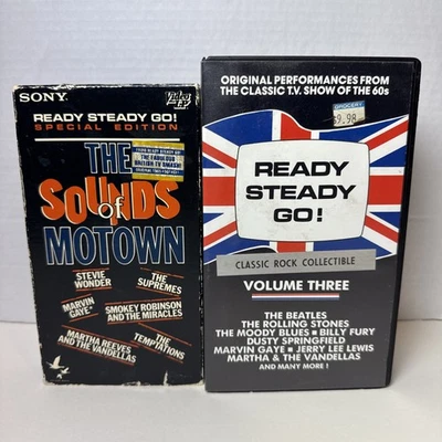 Ready Steady Go! Special Edition Sounds Of Motown & Volume 3 Video LP VHS NTSC - Image 1 of 4