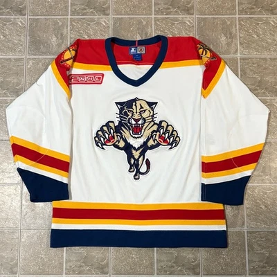 Florida Panthers Starter Semi-Pro White 2000 Jersey - Sz. XL - Image 1 of 4