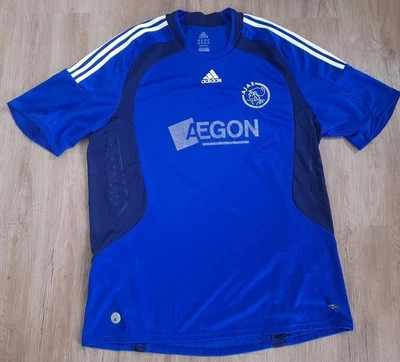 Adidas Vintage Trikot Ajax Amsterdam  Fußball Shirt Größe 2XL Blau Auswärts 2008 - Bild 1 von 4