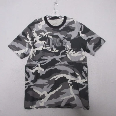 Camisa Armani Exchange AX Hombre Grande Gris Negro Camuflaje Serpiente Estilo Y2K Nueva con Etiquetas Foto 1 de 4