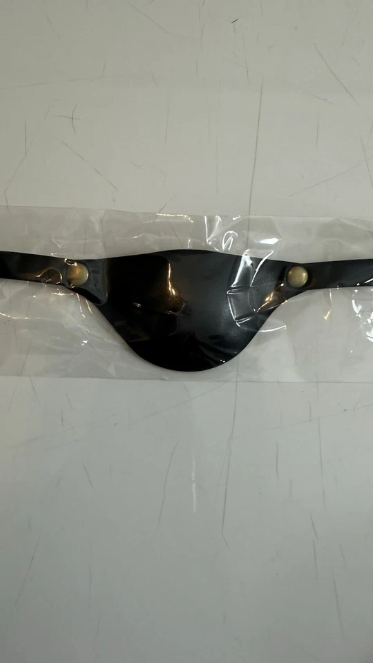 Pirate Sailor Captain Genuine Black Leather Eye Patch Costume Mask - Image 1 of 4