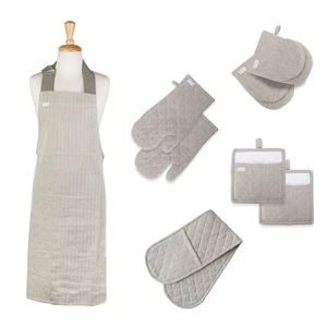 Herringbone Charcoal Premium Cotton Kitchen Range by Rans - Imagen 1 de 7