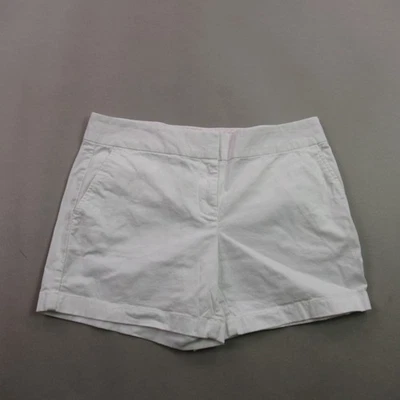 Pantalones Cortos Vineyard Vines Para Mujer 6 Ligeros Exterior Blanco Chino Bolsillos Foto 1 de 4