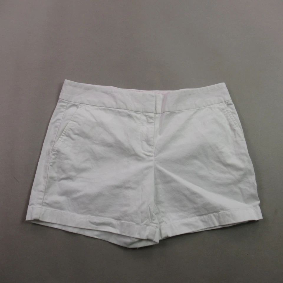 Pantalones Cortos Vineyard Vines Para Mujer 6 Ligeros Exterior Blanco Chino Bolsillos Foto 1 de 4