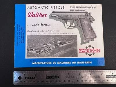 Catálogo Walther Manurhrin Años 50 - 1960 De Colección Original Inglés Raro Foto 1 de 4