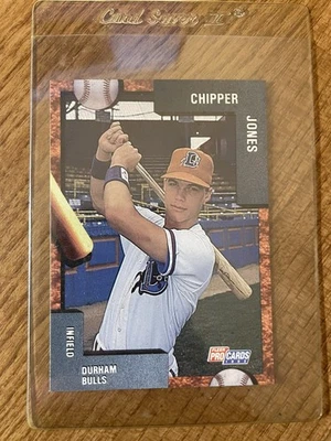 1992 Fleer ProCards CHIPPER JONES Durham Bulls Minor league Rare MINT - Image 1 of 2
