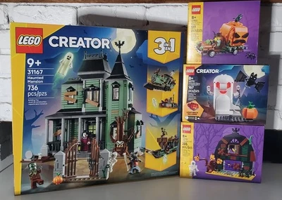 LEGO Haunted Mansion 🎃 Complementos de Halloween: Granero, Camión, Fantasma Iluminado NUEVO Foto 1 de 4