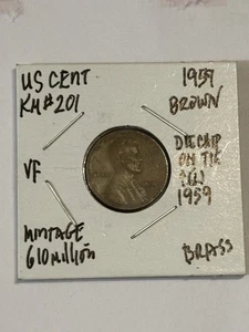 Die chip US CENT 1959 - Foto 1 di 14