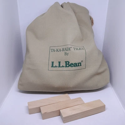 1980s Ta-Ka-Radi Tiles By LL Bean Vintage Game 50 Wooden Tiles Jenga - Image 1 of 3