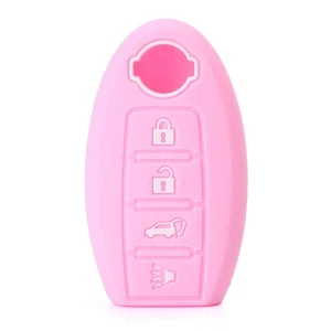 Funda llave 4 botones carcasa Case Cover rosa para Nissan Altima Rogue Sentra - Imagen 1 de 1